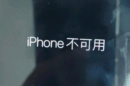 东辽苹果服务网点分享锁屏界面显示“iPhone 不可用”如何解决 